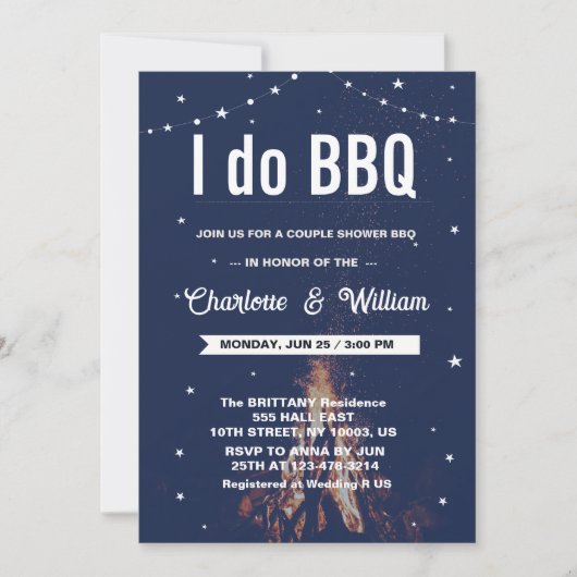 Ik doe BBQ Verloving bruiloft paar Vrijgezellenfee Kaart (Voorkant)