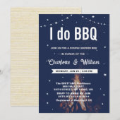 Ik doe BBQ Verloving bruiloft paar Vrijgezellenfee Kaart (Voorkant / Achterkant)