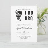 Ik Doe Bbq Verloving Feest Bbq Koppels Bruiloft Fe Kaart (Staand voorkant)