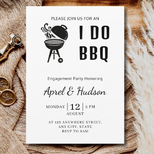 Ik Doe Bbq Verloving Feest Bbq Koppels Bruiloft Fe Kaart