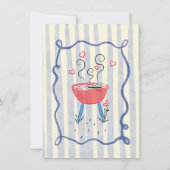 Ik doe BBQ verloving repetitie diner hand getekend Kaart (Achterkant)