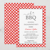 Ik doe BBQ Verlovingspartij uitnodiging (Voorkant / Achterkant)