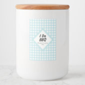 Ik doe BBQ Voedselcontainer Etiket (Voorkant)