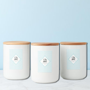 Ik doe BBQ Voedselcontainer Etiket