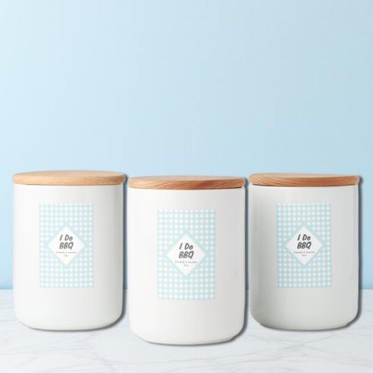 Ik doe BBQ Voedselcontainer Etiket