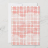 Ik doe BBQ Vrijgezellenfeest Grill Red Gingham Cas Kaart (Achterkant)