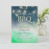 Ik doe BBQ Vrijgezellenfeest Night Garden Waterver Kaart (Staand voorkant)