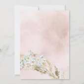 Ik doe BBQ Vrijgezellenfeest Pampas Grass Boho Ele Kaart (Achterkant)