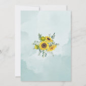 Ik doe BBQ Vrijgezellenfeest Zonnebloem Waterverf Kaart (Achterkant)