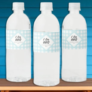 Ik doe BBQ Waterfles Etiket