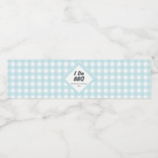 Ik doe BBQ Waterfles Etiket (Enkel label)