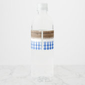 Ik Doe BBQ Waterfles Label - Blauw Etiket (Achterkant)