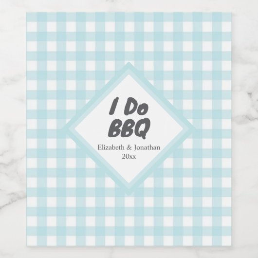 Ik Doe BBQ Wijn Etiket (Enkel label)