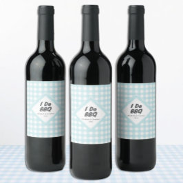 Ik Doe BBQ Wijn Etiket