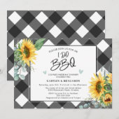 Ik doe BBQ Zonnebloem Koppels Vrijgezellenfeest Kaart (Voorkant / Achterkant)