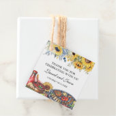 Ik doe BBQ Zonnebloem Landelijke Verlovingspartij Bedankjes Labels (In situ)