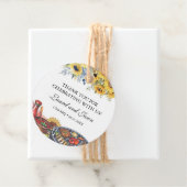 Ik doe BBQ Zonnebloem Rustiek Verlovingsfeest Bedankjes Labels (In situ)