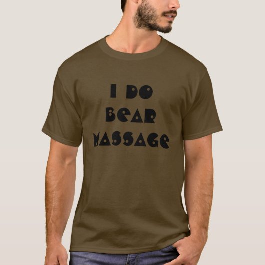Ik doe Beer massage T-shirt (Voorkant)