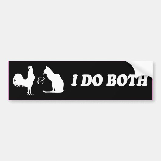 IK DOE BEIDE -.png Bumpersticker (Voorkant)