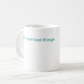 ik doe belangrijke dingen mok (Voorkant links)