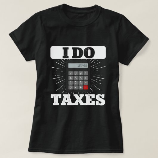 Ik doe Belastingen Accountant CPA Boekhouding Audi T-shirt (Design voorkant)