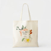 Ik doe bemanning pastel Waterverf bloemen bruids f Tote Bag (Voorkant)