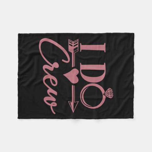 Ik doe bemanning, vrijgezellenfeest, groep, bijpas fleece deken (Voorkant (Horizontaal))