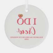 Ik doe bemanningsmeisje voor vrijgezellenfeest glas ornament (Achterkant)