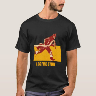 Ik Doe Brandspul Brandweerman Humor Vuur T-shirt