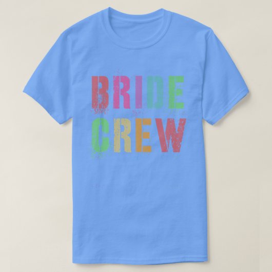 Ik doe BRUID CREW Bachelorette Bruidsfeest Team  T-shirt (Design voorkant)