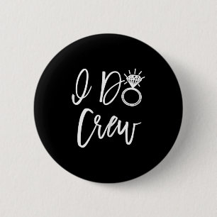 Ik Doe Bruid Vrienden Groep Vriendinnen Bruiloft Ronde Button 5,7 Cm