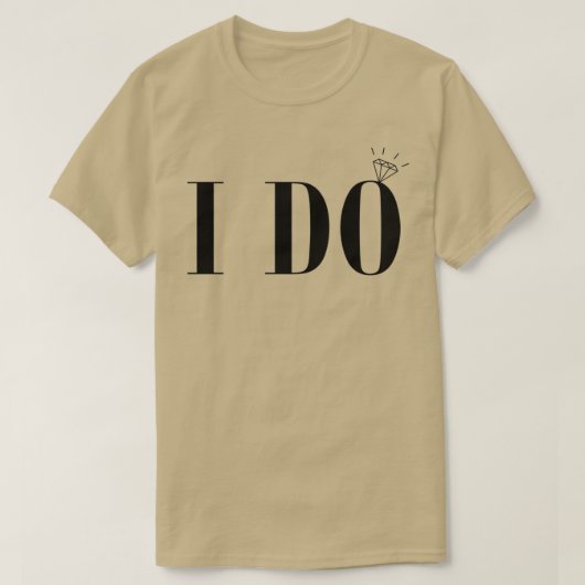 Ik doe bruidsring 2 t-shirt (Design voorkant)