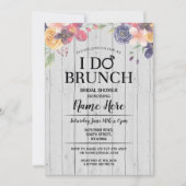 Ik doe Brunch Vrijgezellenfeest Floral Flower Invi Kaart (Voorkant)