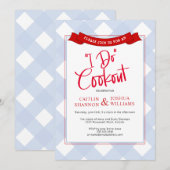Ik doe Cookout bruiloft douche repetitie diner Kaart (Voorkant / Achterkant)