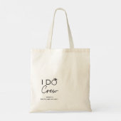Ik Doe Crew Bachelorette Favor Naam  Tote Bag (Achterkant)