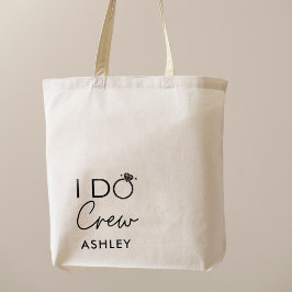 Ik Doe Crew Bachelorette Favor Naam  Tote Bag