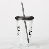 Ik Doe Crew Bachelorette Party Bruid Naam Acryl Drinkbeker (Links)