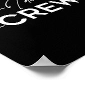 Ik doe Crew Groom Crew Wedding Bachelor Party Matc Poster (Hoek)