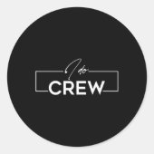 Ik doe Crew Groom Crew Wedding Bachelor Party Matc Ronde Sticker (Voorkant)