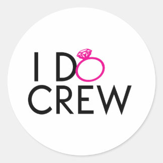 IK DOE CREW PARTY GUNSTEN RONDE STICKER