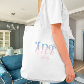 Ik doe Crew Pastel Modern Font Canvas tas