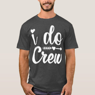 Ik Doe Crew T-shirt, Bruid Ik Doe Crew T-shirts vo