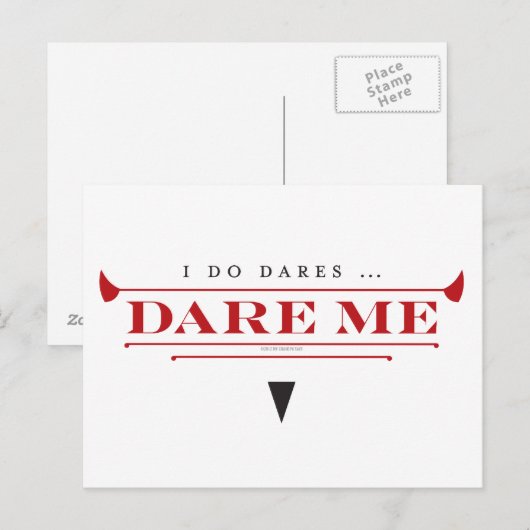 Ik doe Dares Briefkaart (Voorkant / Achterkant)