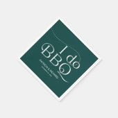 Ik doe de BBQ Engagement Party Green Servet (Hoek)