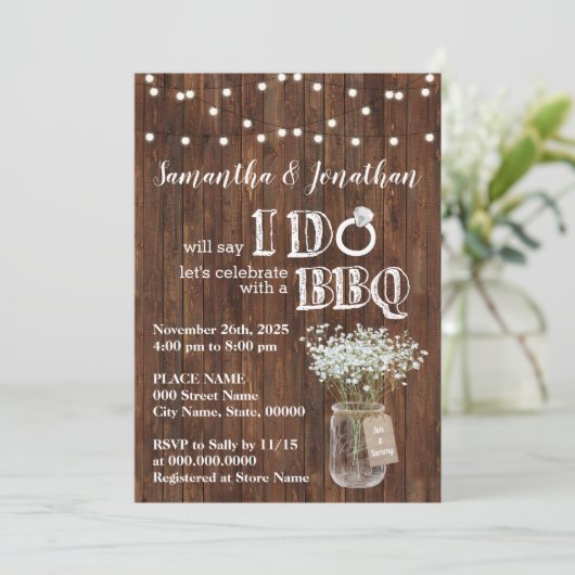 Ik doe de bruiloft onder de douche... kaart (Staand voorkant)