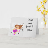 IK DOE DE ** HAPPY DANCE ** OP "JE" VERJAARDAG KAART (Gele Bloem)