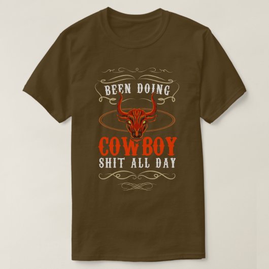 Ik doe de hele dag cowboy t-shirt (Design voorkant)