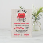 Ik doe de uitnodiging van de BBQ Engagement Party (Staand voorkant)