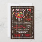 Ik doe de uitnodiging van de BBQ Engagement Party (Voorkant)