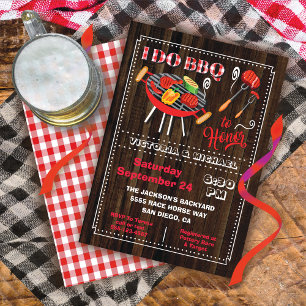 Ik doe de uitnodiging van de BBQ Engagement Party